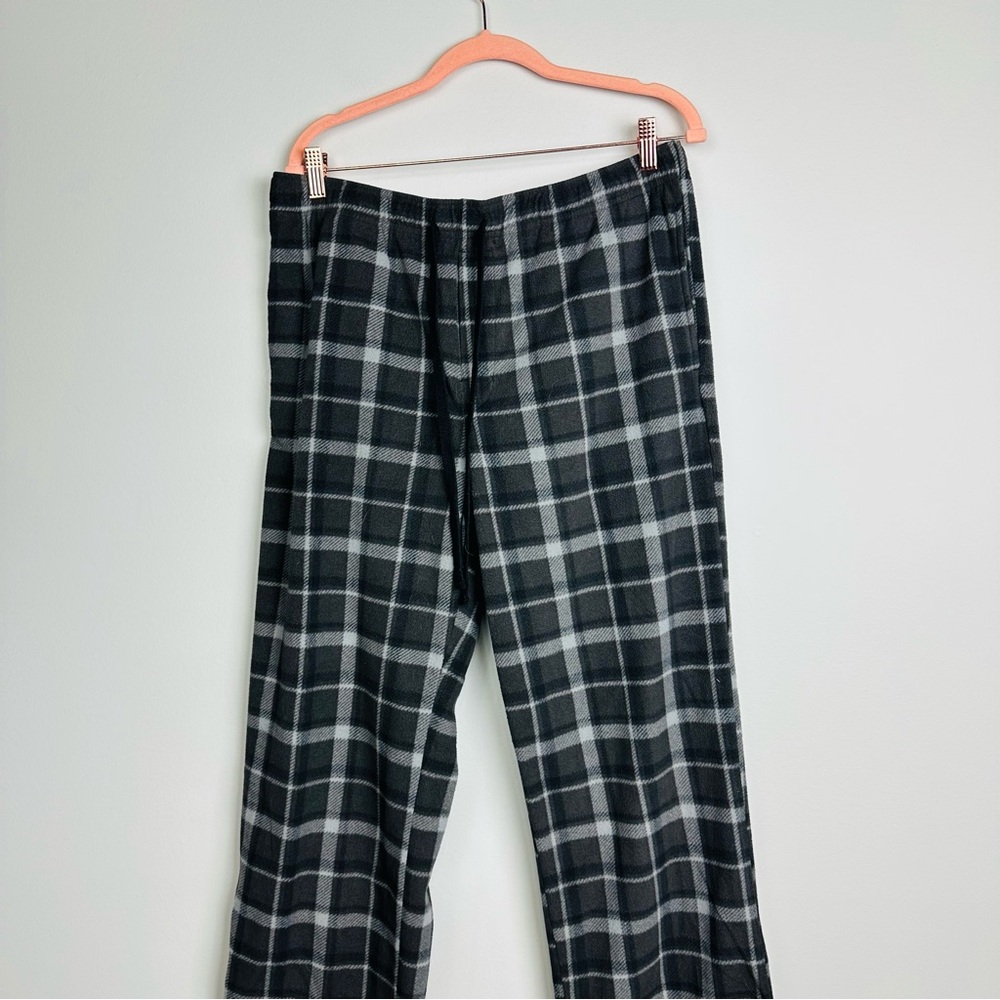 Croft & Barrow Men's Gray Plaid Pajama Pants Size LT - Picture 2 of 5